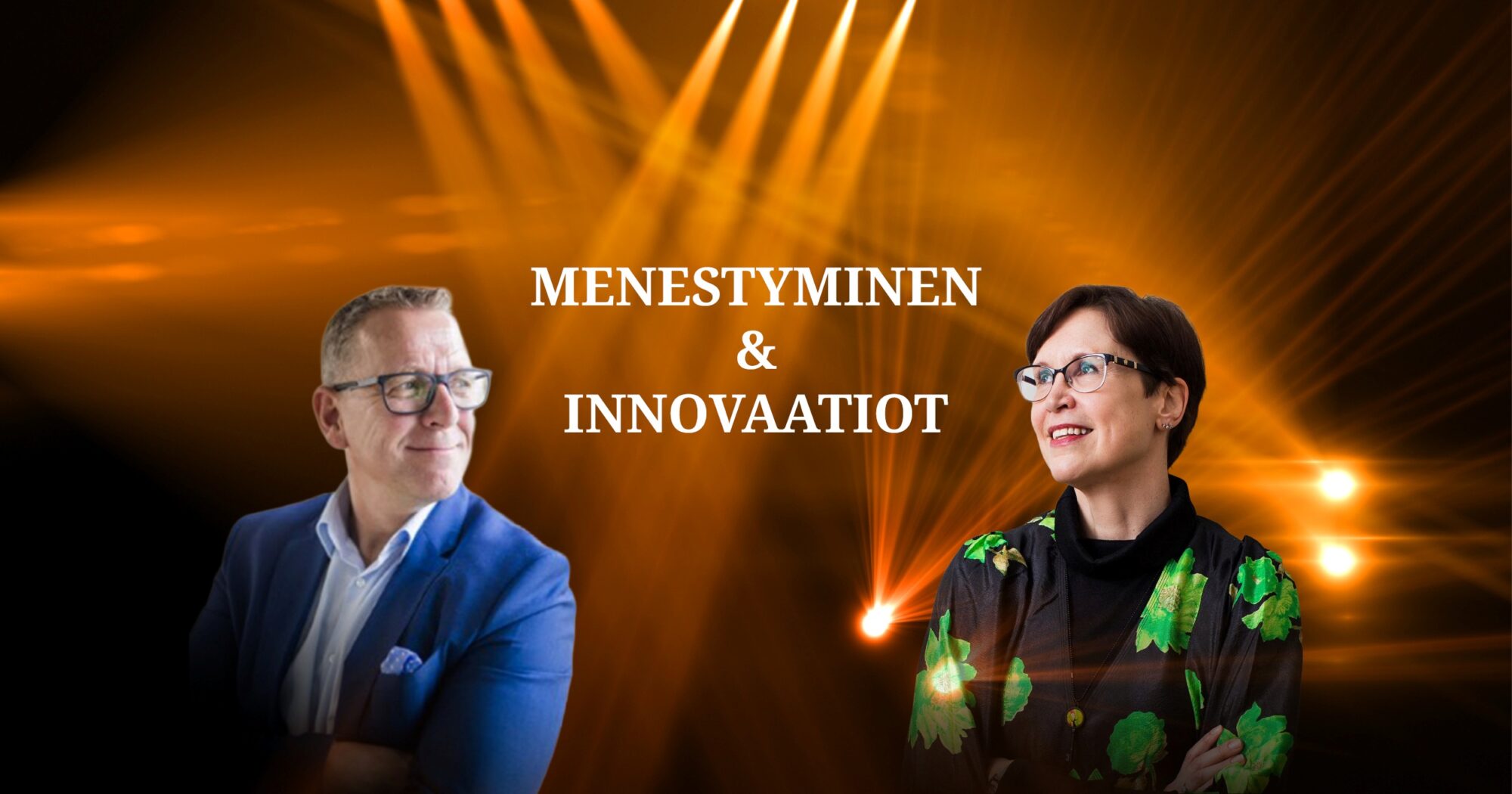 Elinvoimafoorumi. Maakuntajohtaja Jyri Arponen ja Turun kauppakamarin toimitusjohtaja Kaisa Leiwo.
